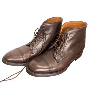 Jack Erwin Carter Boots Mens 11 Brown Leather Lace Up Goodyear Welt Sole Chukka